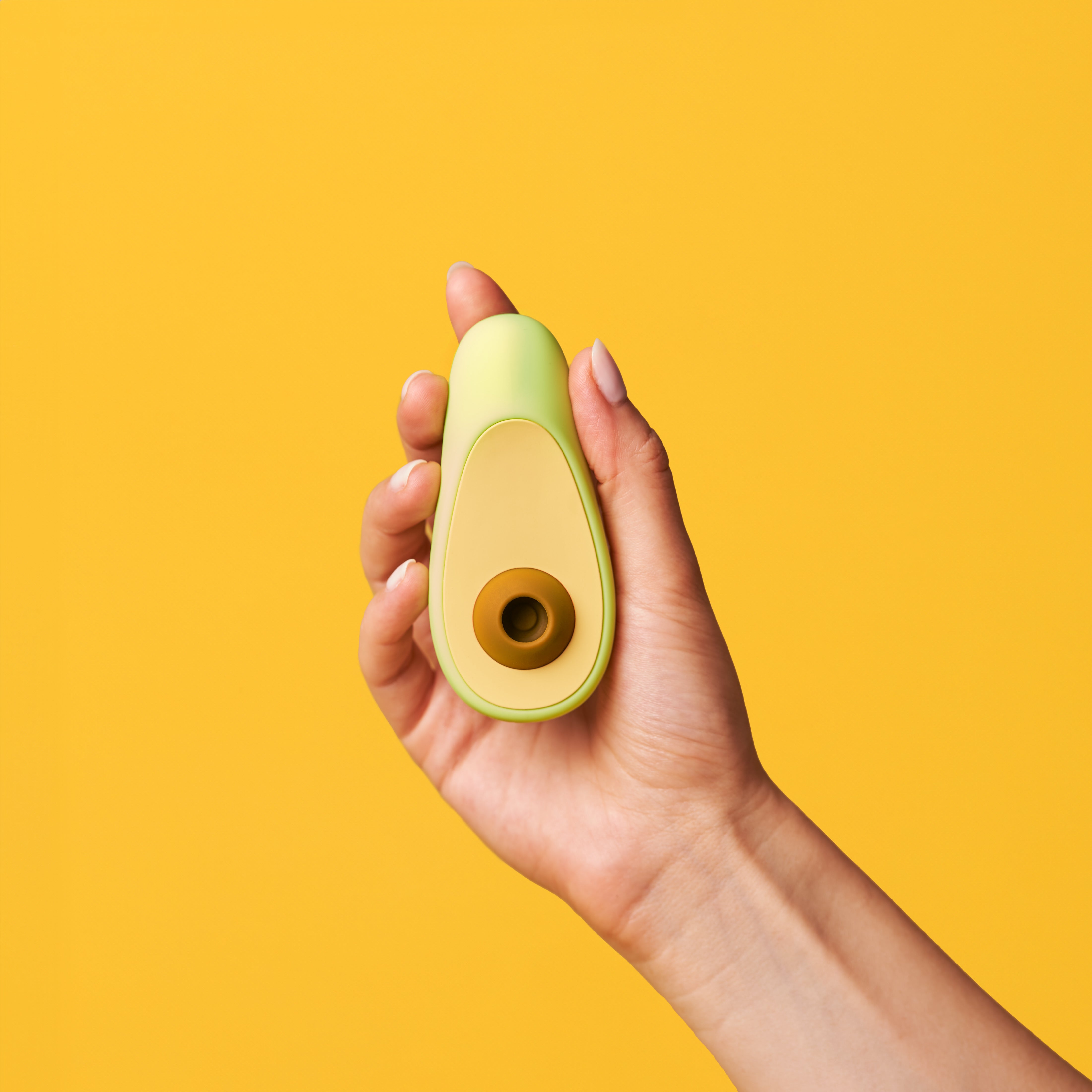 Avocado clitoral massager — detail